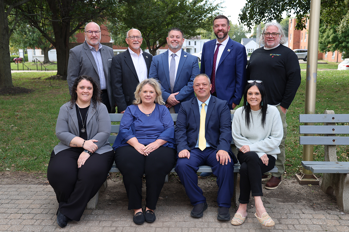 Group photo of visit with rural community college alliance and highland community college leadership.