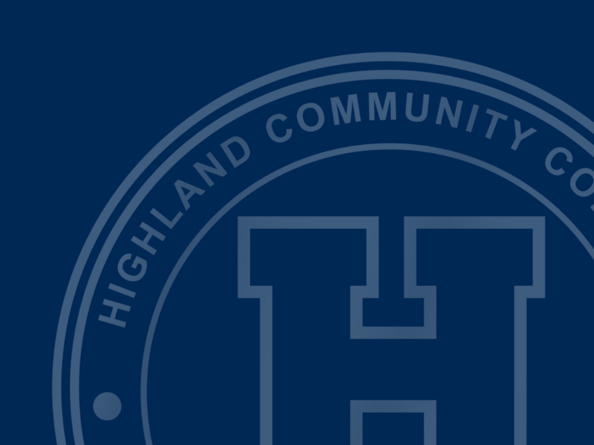 Navy background with Highland CC seal.